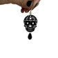 Black Sugar Skull Earrings