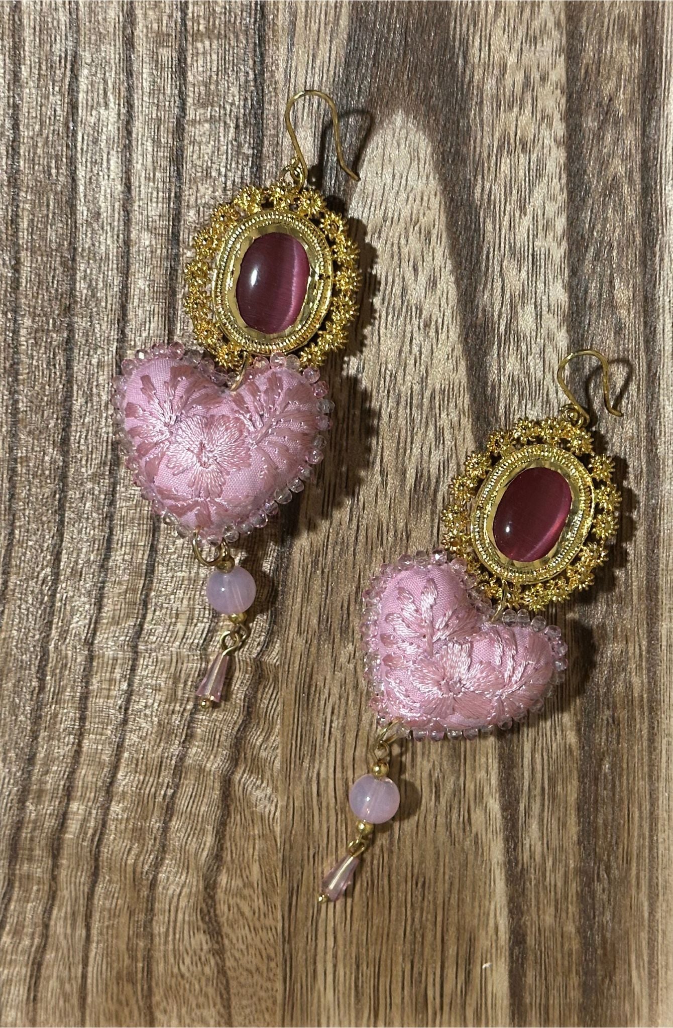 Mexican Statement Earrings - Light Pink