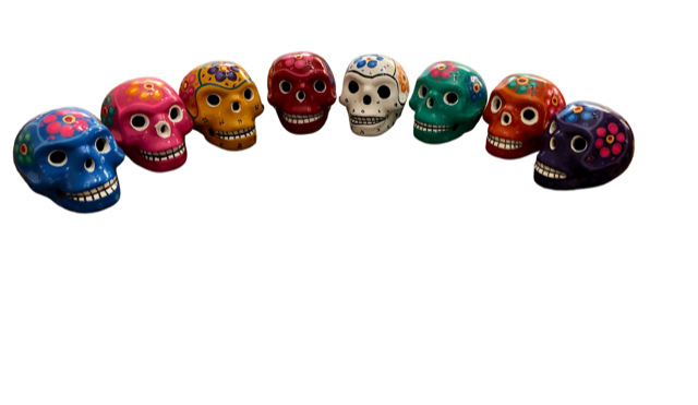 Medium Sugar Skulls- Metepec