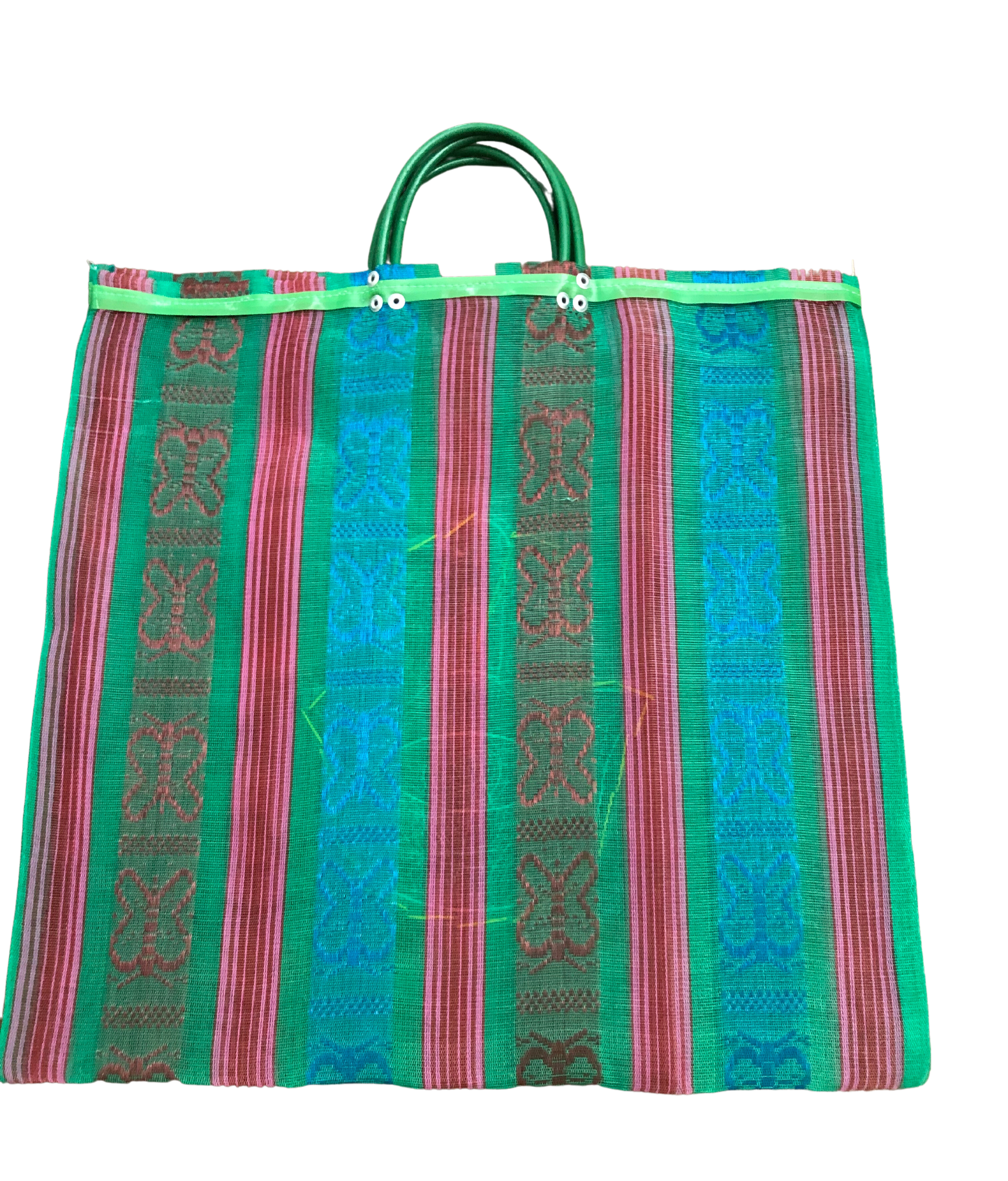 Large Embroidered Mesh Market Bags
