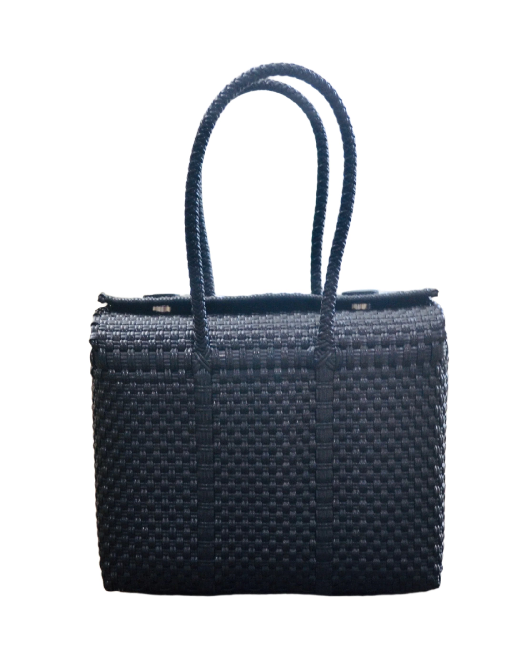 Small Mexican Woven Bag- Black