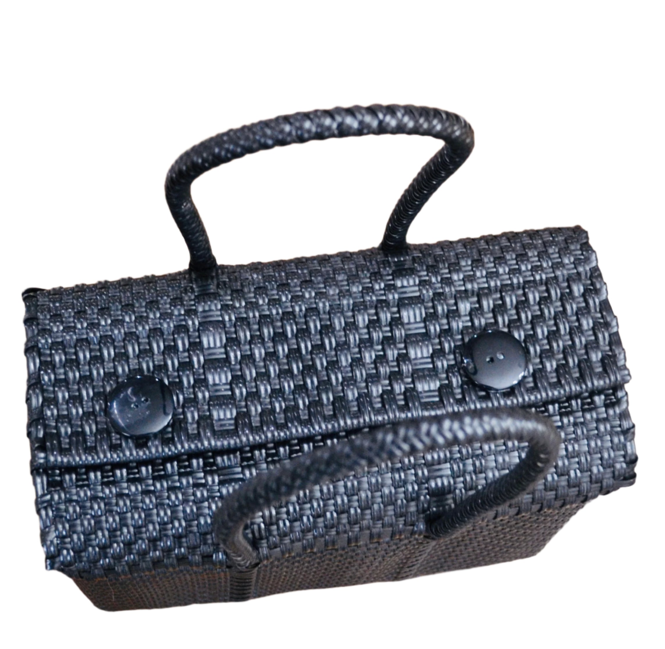 Small Mexican Woven Bag- Black