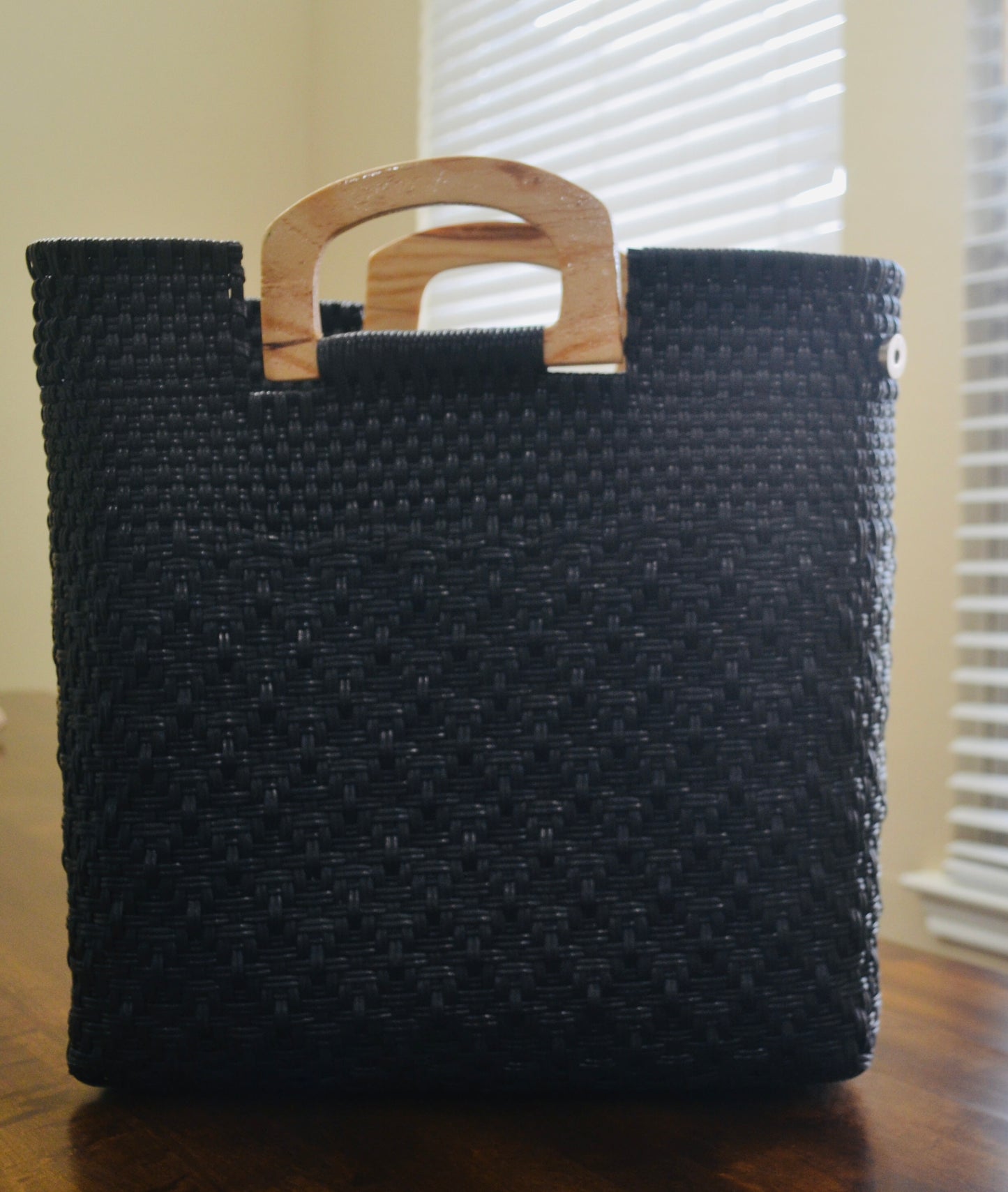 Black Woven Mexican Market Bag (**LOCAL PICK UP ONLY**)