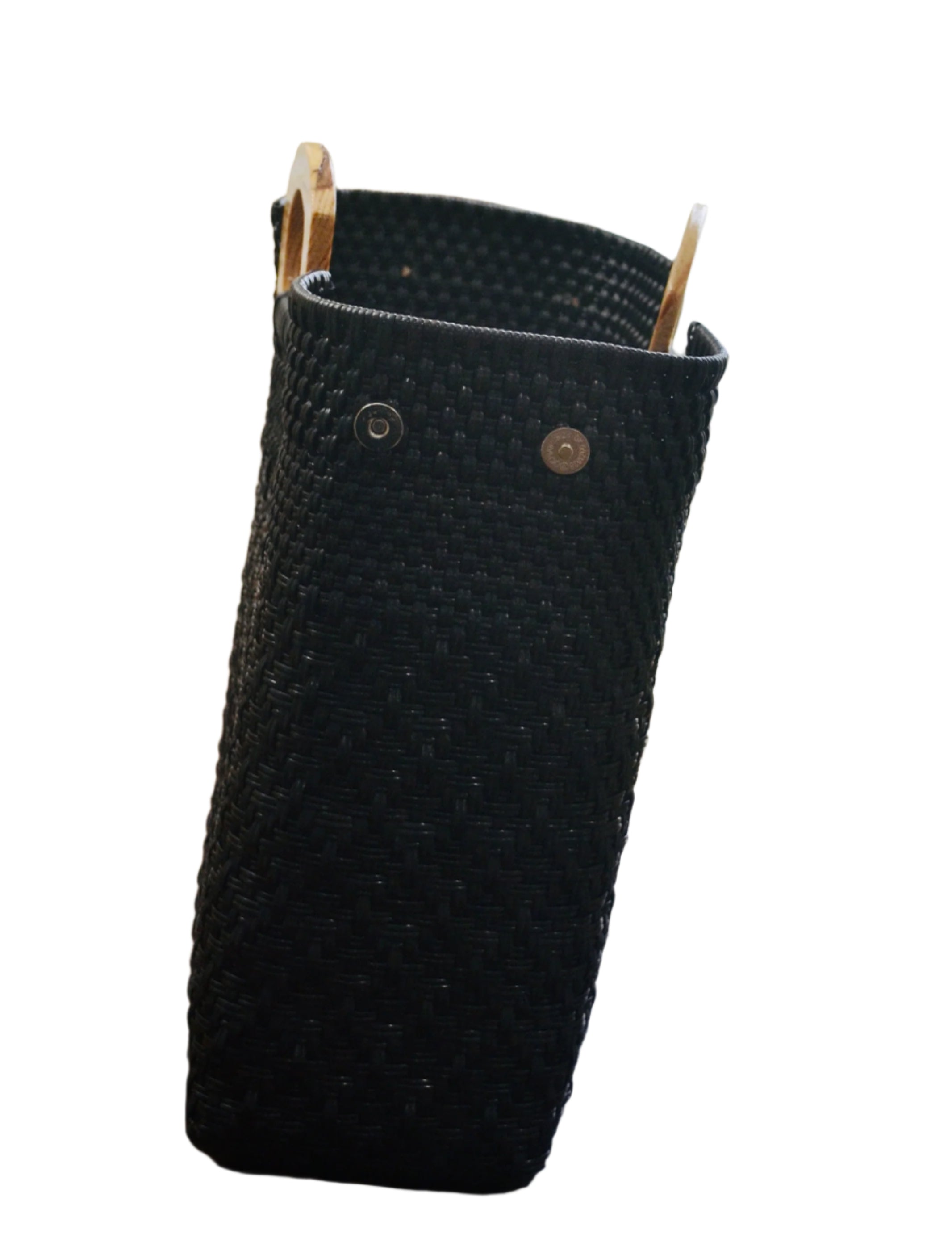 Black Woven Mexican Market Bag