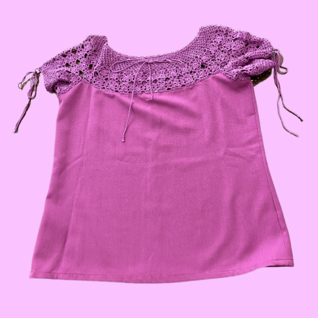 Traditional Bugambilia Purple Blouse