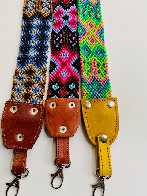 Mexican Handwoven Purse/Bag Straps - Clip On