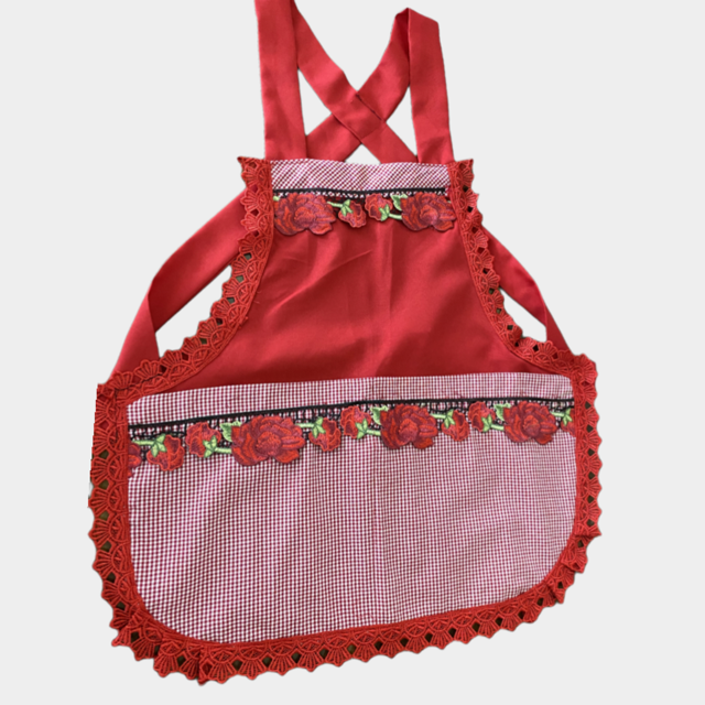 Mexican Apron - Red Roses