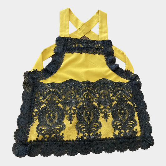 Mexican Apron - Mustard Yellow