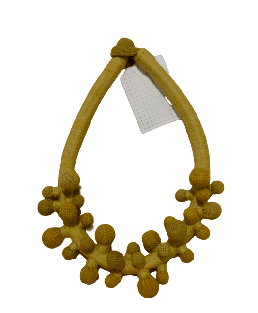 Yellow Contemporary Textile Necklace